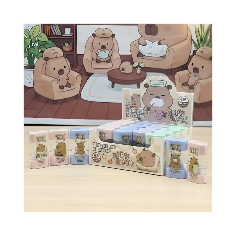 3 Sharpener+Eraser No. 6054 ( 24 Pcs ) - Image 1