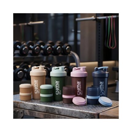 Gym Shaker With 2 Compartment Ctn No. 2506 No. 014