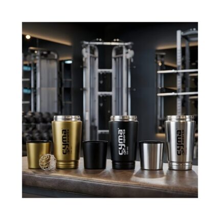 Gym Shaker (Steel) With Compartment Ctn No. 2501 No. 002