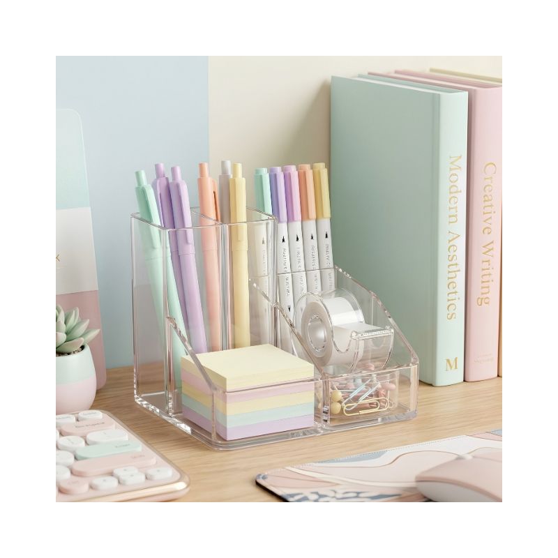 1 Plastic Pen Stand No. 8060 - Image 1